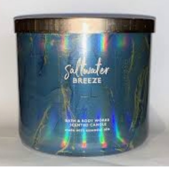 Bath & Body Works Other - 🌊 BBW Saltwater Breeze 3-Wick Candle NEW
